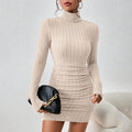 VESTIDO  SUETER MIDI  GOLA ALTA