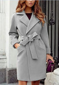 CASACO FEMININO CASUAL MÉDIO LONGO