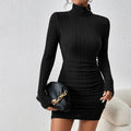 VESTIDO  SUETER MIDI  GOLA ALTA