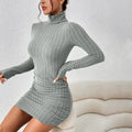 VESTIDO  SUETER MIDI  GOLA ALTA